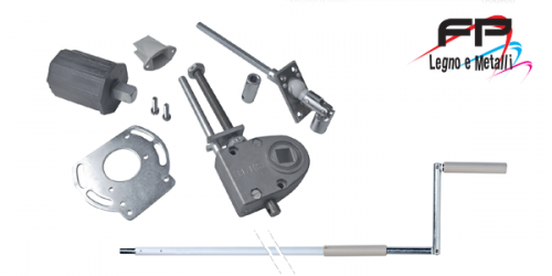 Argano ad asta oscillante completo con snodo cardanico